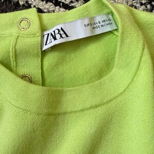Zara Women's Lime Green Sweater